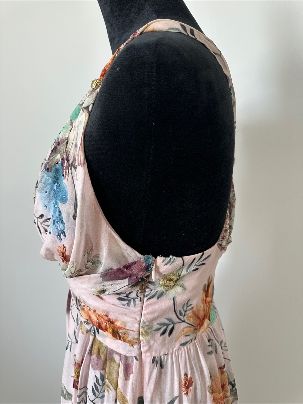Camilla Pink Floral Multicolor Twisted-Waist Maxi Dress - Picture 4 of 11
